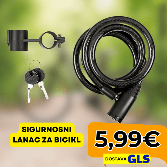 Sigurnosni lanac za bicikl - Predobro.hr