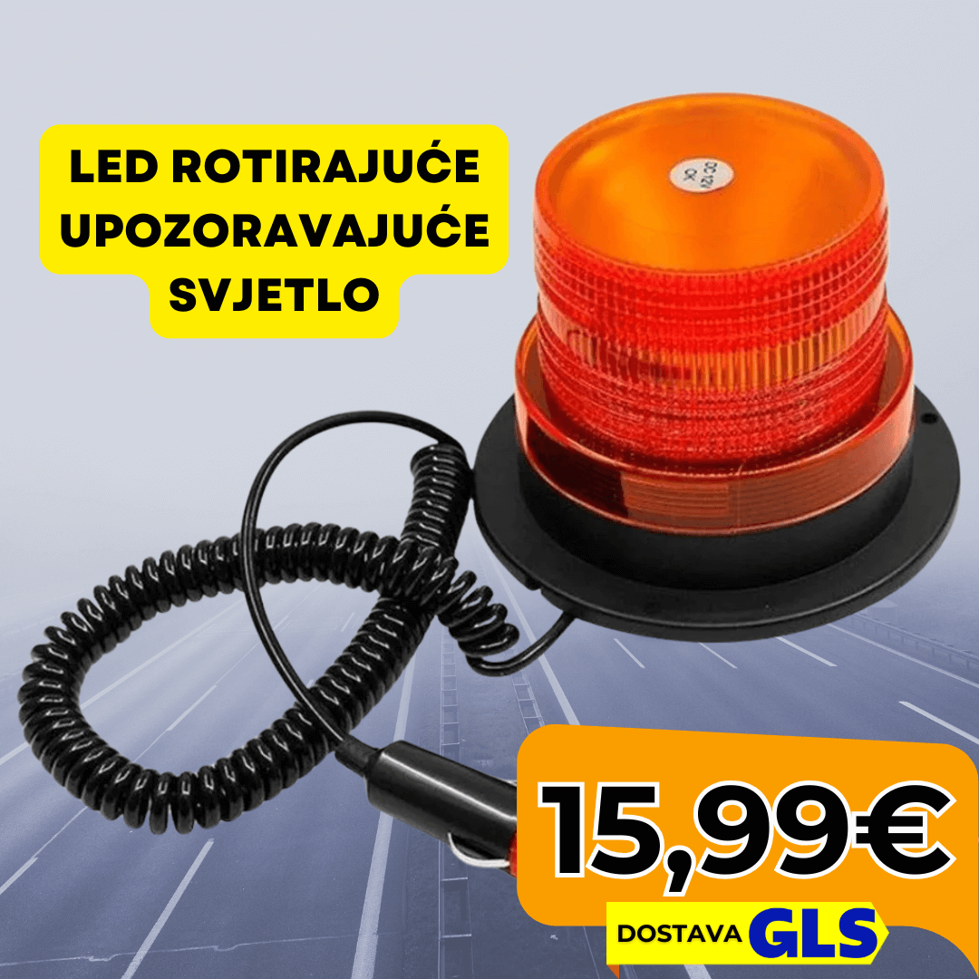 LED Rotirajuće Upozoravajuće Svjetlo - Predobro.hr