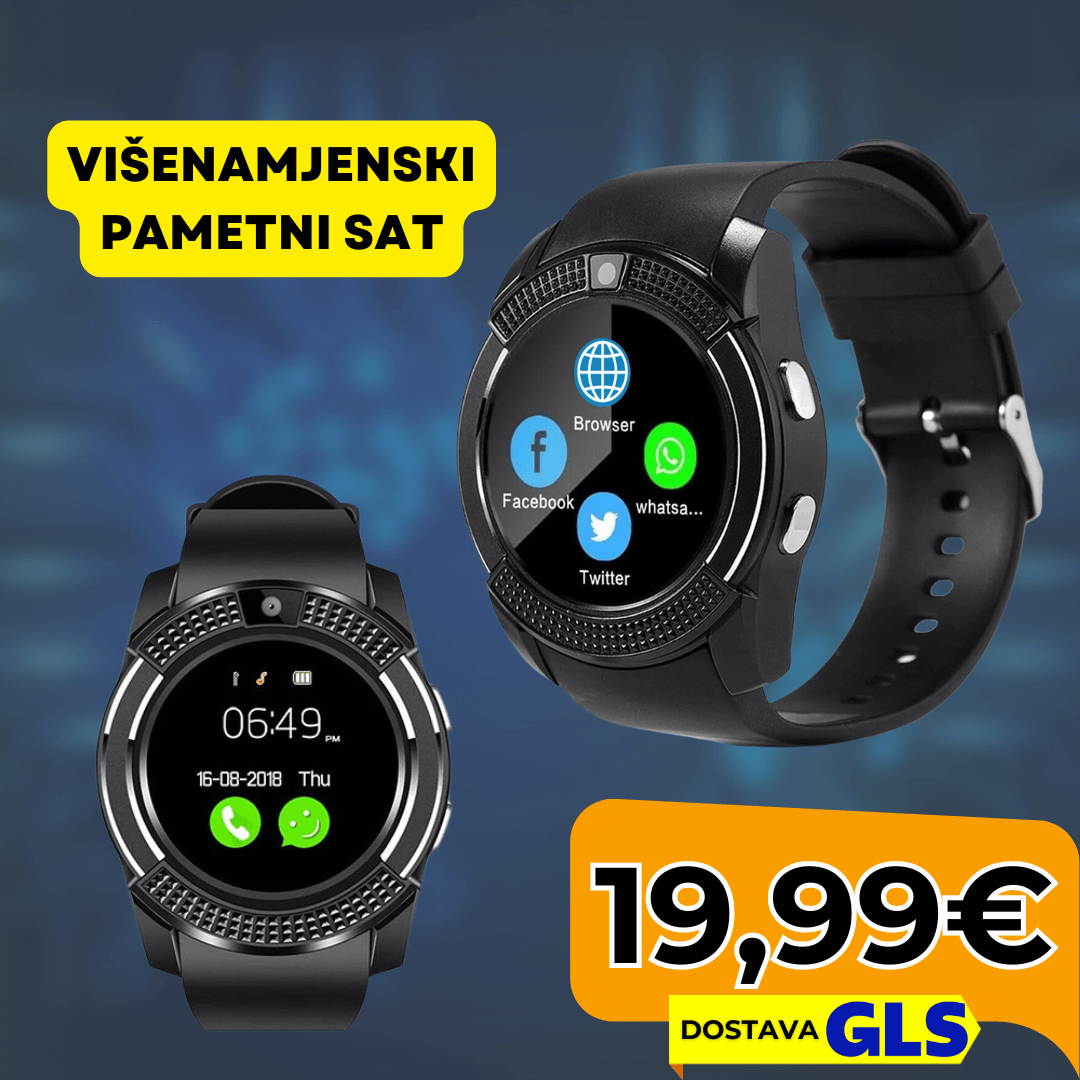 Pametni Sat | Kamera, Pozivi, Lokator | Višenamjenski Smartwatch - Predobro.hr