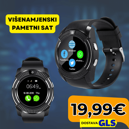 Pametni Sat | Kamera, Pozivi, Lokator | Višenamjenski Smartwatch - Predobro.hr