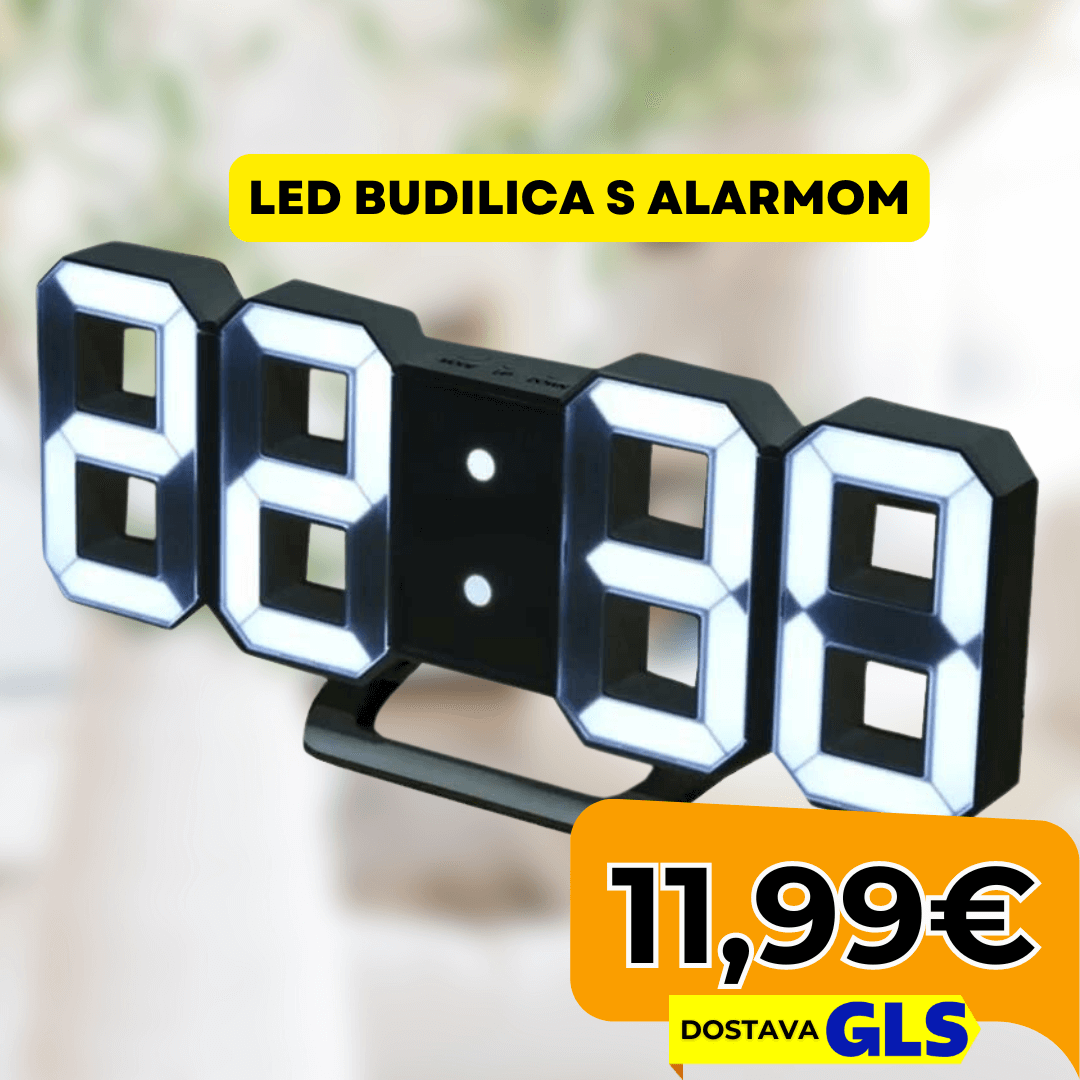 LED Budilica s Alarmom - Predobro.hr