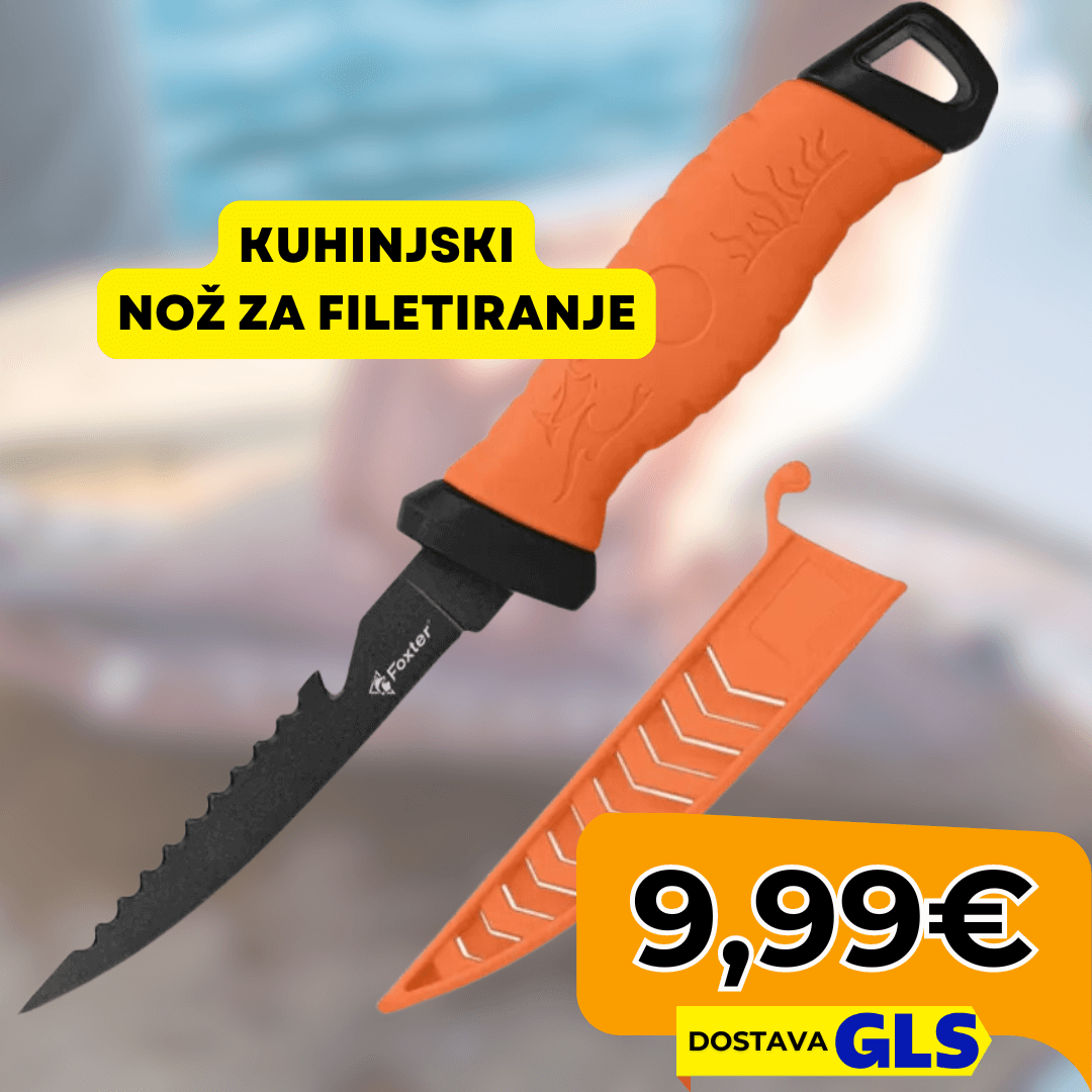 Nož za Filetiranje – Kuhinjski i Ribički, 27 cm s Futrolom - Predobro.hr