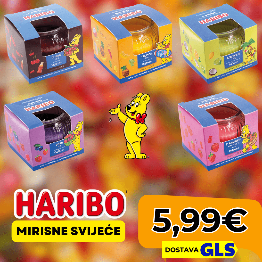 Haribo mirisne svijeće – mirisi koje volite!