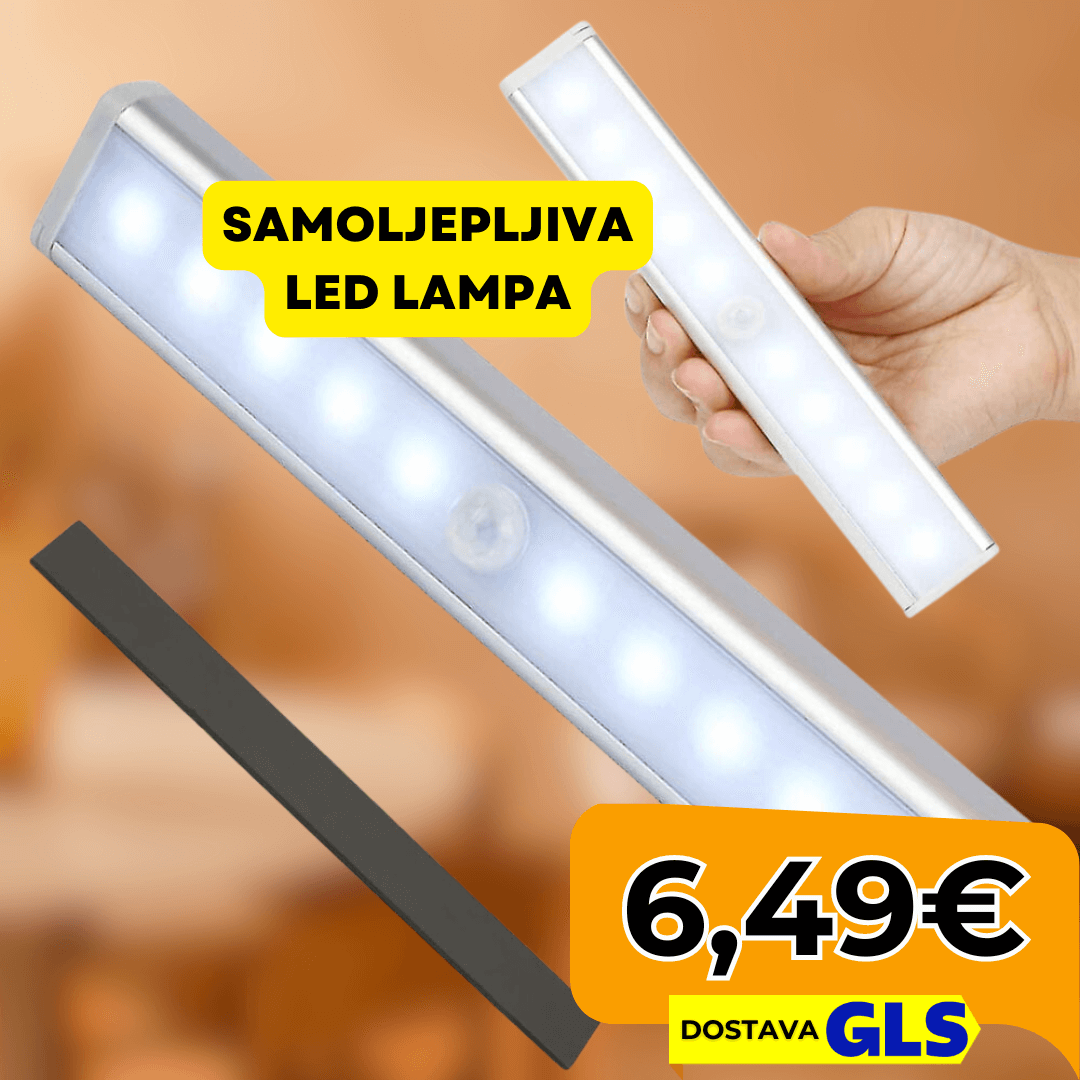 Samoljepljiva LED lampa s magnetom za ormare i ladice - Predobro.hr