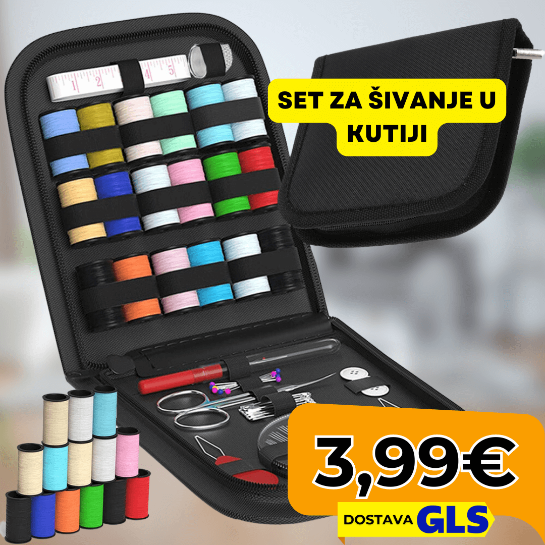 Set za Šivanje u Kutiji | Igle, Konci, Igle za Pričvršćivanje - Predobro.hr