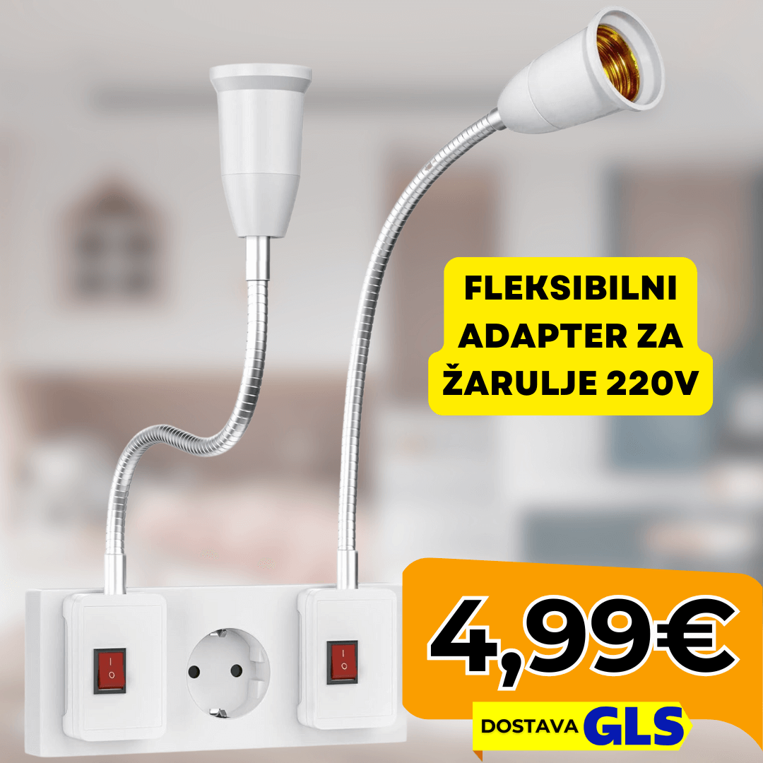 Fleksibilni Adapter za Žarulje 220V