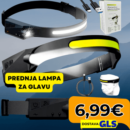 Prednja Lampa za Glavu | Vodootporna i Snažna - Predobro.hr