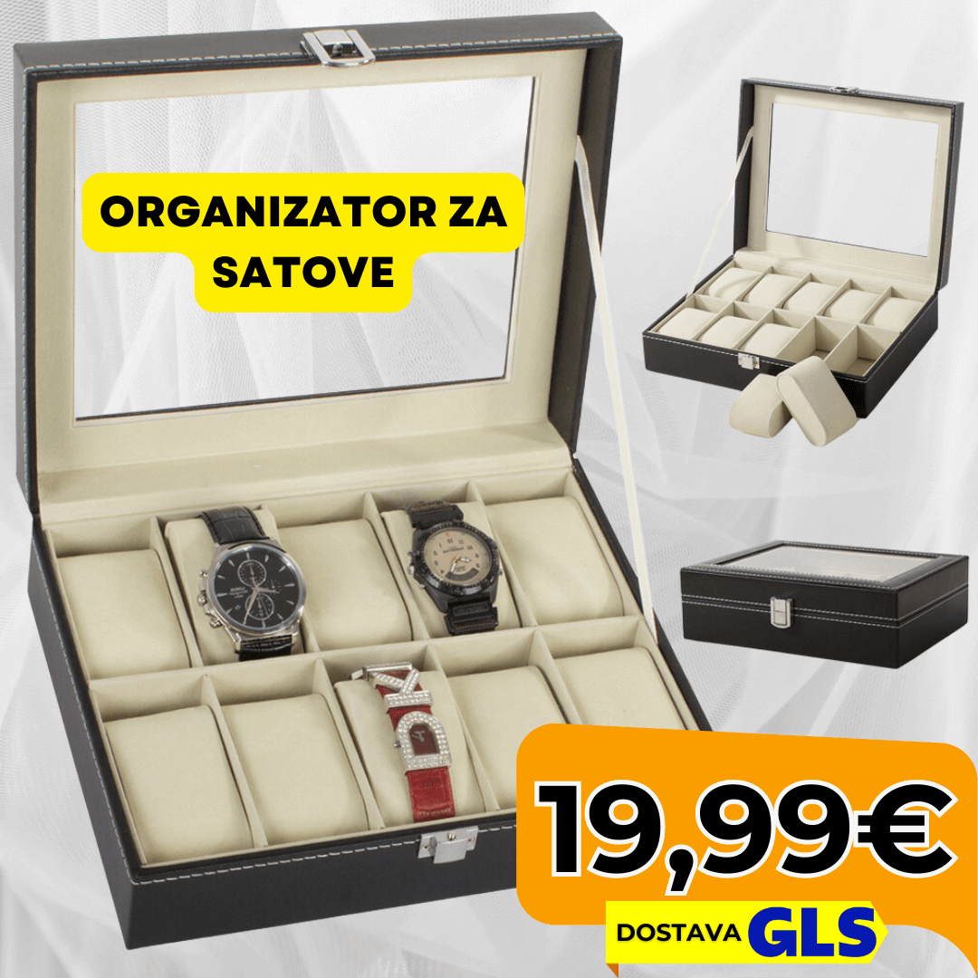 Kutija za Satove | Organizator za Satove s 10 Pretinaca - Predobro.hr