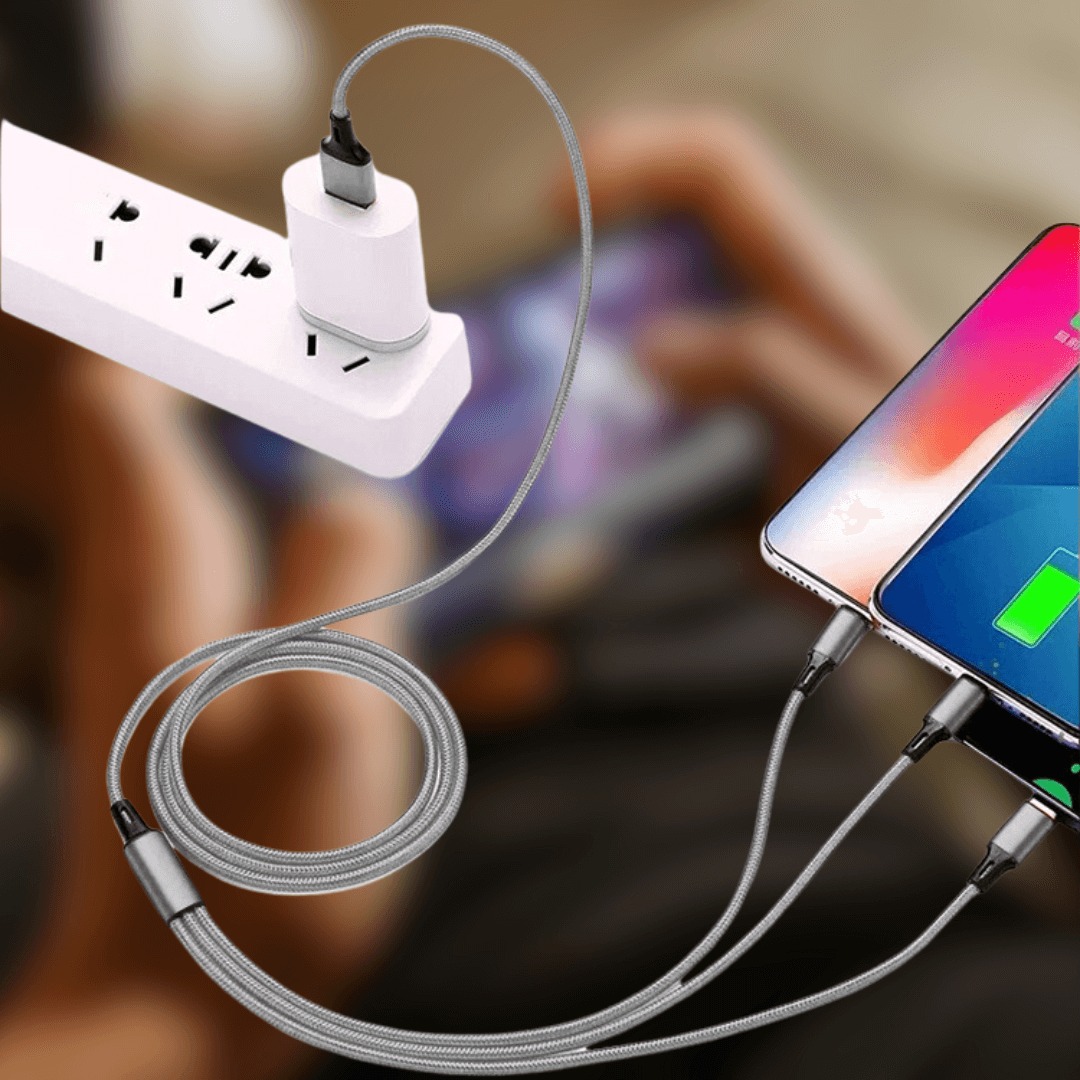 3-u-1 USB Kabel za Mobitel - iPhone, Micro USB i USB C - Predobro.hr