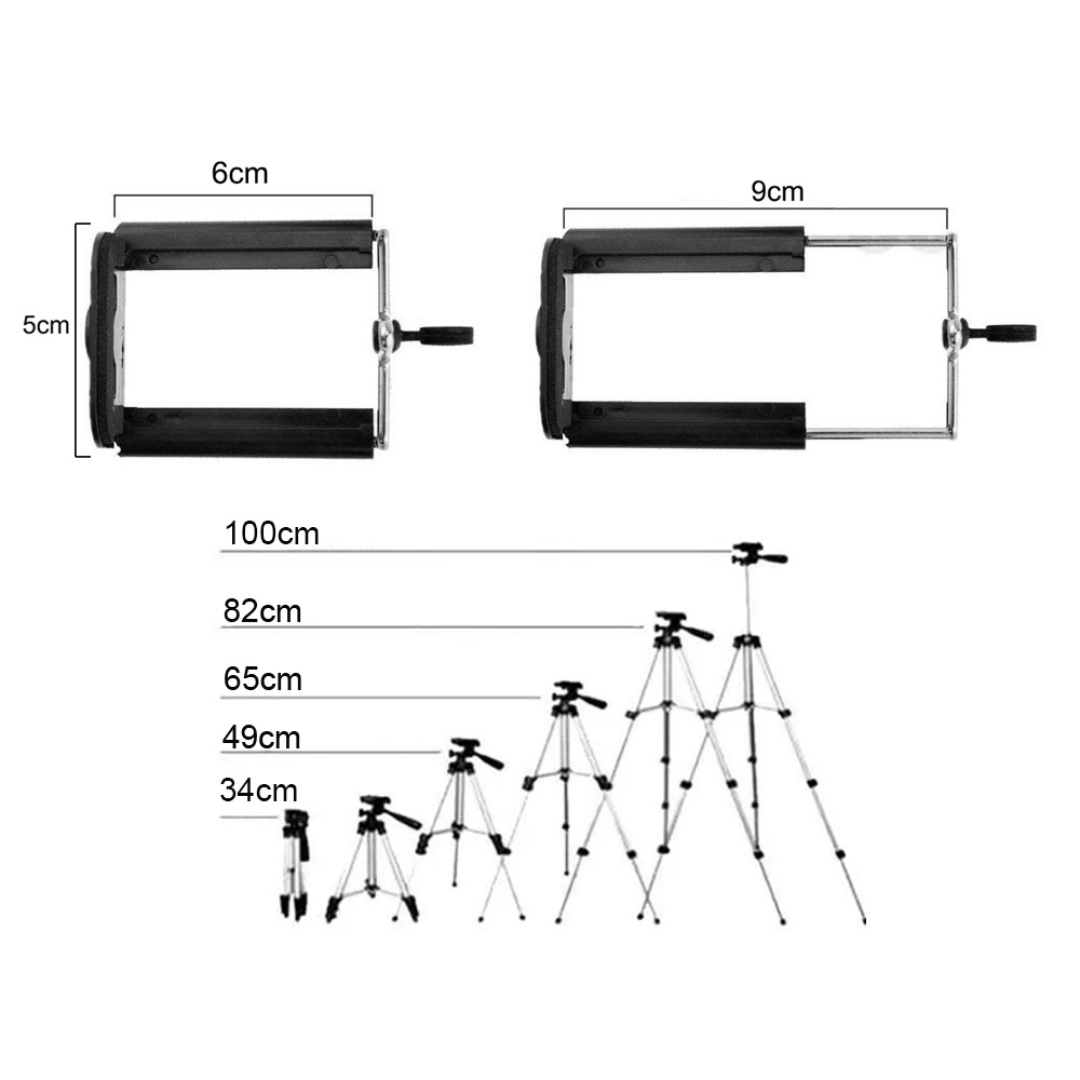 Tripod s Bluetooth daljinskim upravljačem i držačem za telefon - Predobro.hr