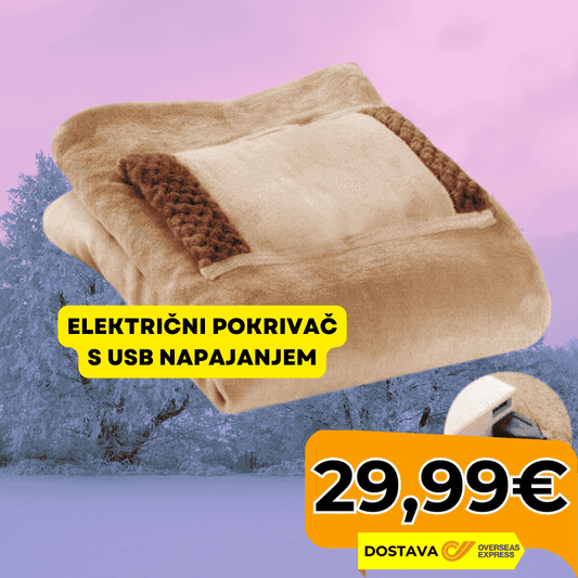 Električni Pokrivač s USB Napajanjem